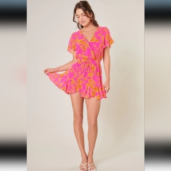Sugarlips Hot Rod Babygirl Drawstring Romper - Picture 1 of 6